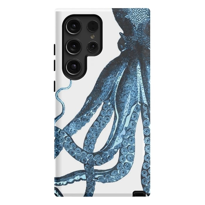 Galaxy S24 Ultra StrongFit Blue Octopus Illustration by Alemi