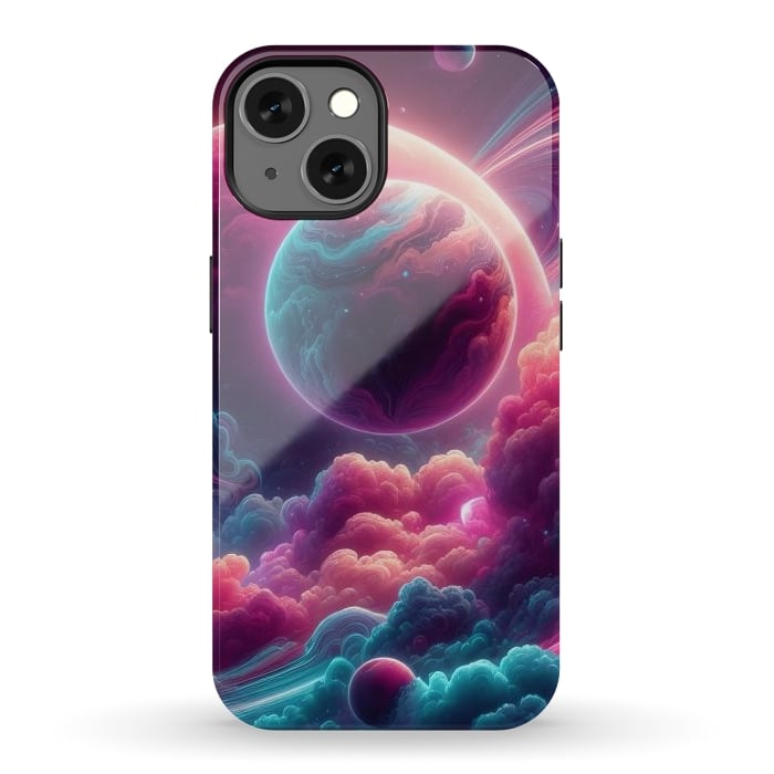 iPhone 13 StrongFit Neon Universe by JohnnyVillas