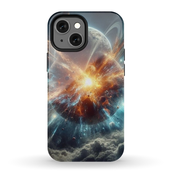 iPhone 13 mini StrongFit Clash of Planets by JohnnyVillas