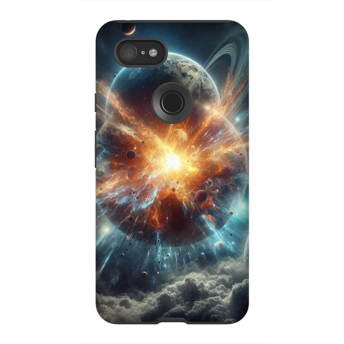 Pixel 3XL StrongFit Clash of Planets by JohnnyVillas