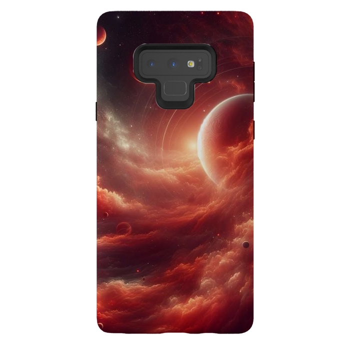Galaxy Note 9 StrongFit Red Universe by JohnnyVillas