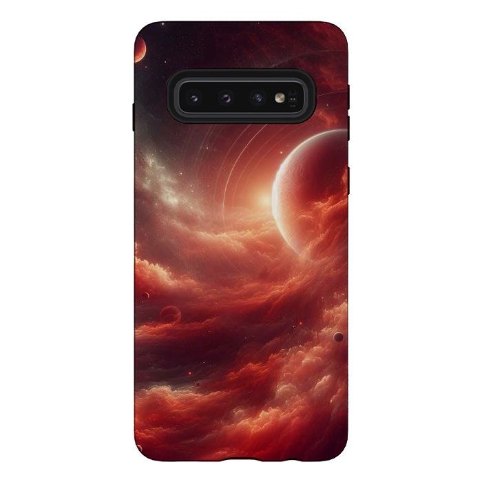 Galaxy S10 StrongFit Red Universe by JohnnyVillas