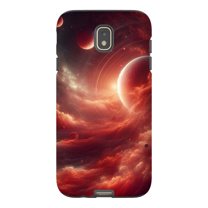 Galaxy J7 StrongFit Red Universe by JohnnyVillas