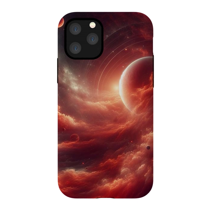 iPhone 11 Pro StrongFit Red Universe by JohnnyVillas