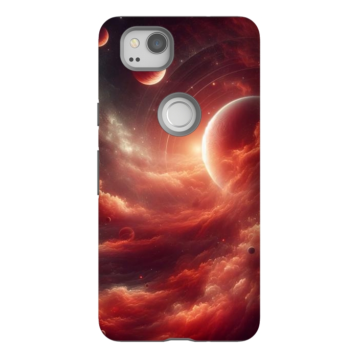 Pixel 2 StrongFit Red Universe by JohnnyVillas