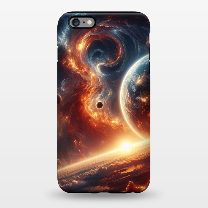 iPhone 6/6s plus StrongFit Fire Sunset Universe by JohnnyVillas