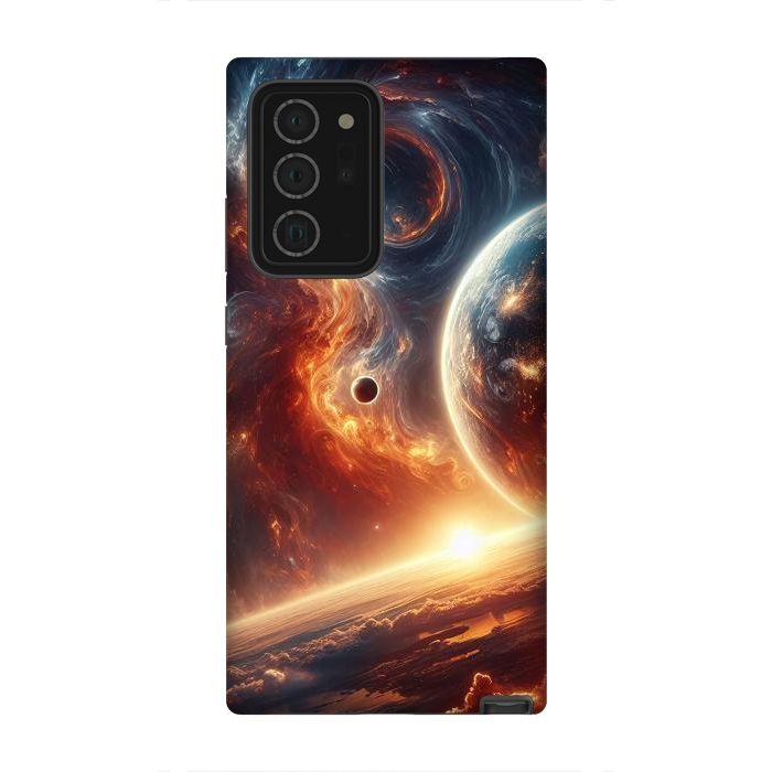 Galaxy Note 20 Ultra StrongFit Fire Sunset Universe by JohnnyVillas