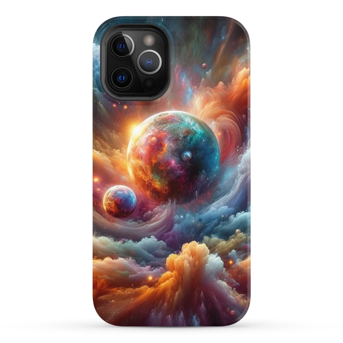 iPhone 12 Pro StrongFit Splash Paint Universe by JohnnyVillas
