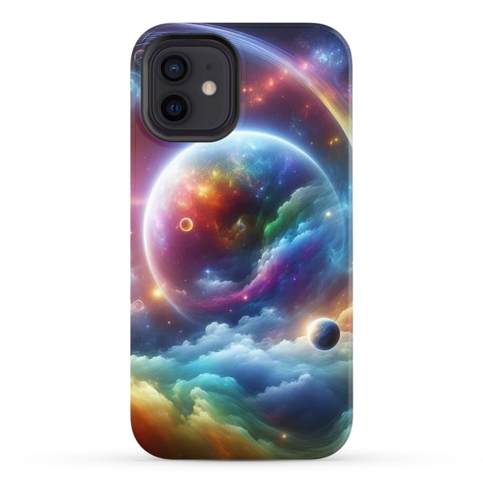 iPhone 12 StrongFit Rainbow Universe by JohnnyVillas