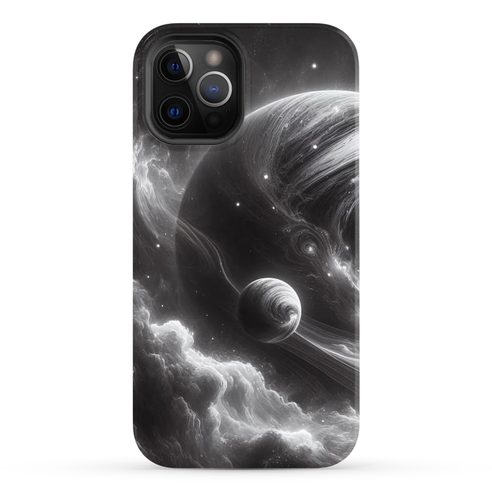 iPhone 12 Pro Max StrongFit B&W Universe by JohnnyVillas