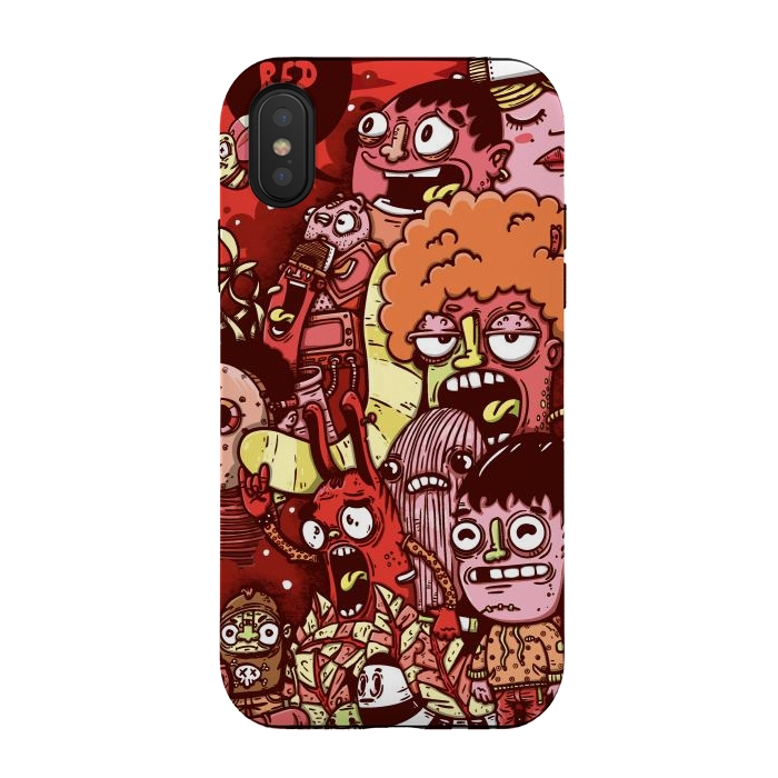 iPhone Xs / X StrongFit red project by Manuvila