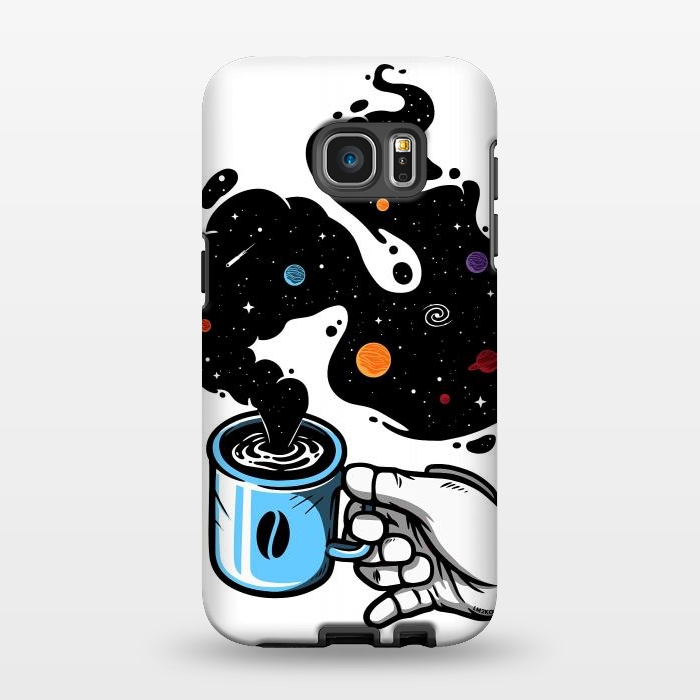 Galaxy S7 EDGE StrongFit Space Coffee by LM2Kone