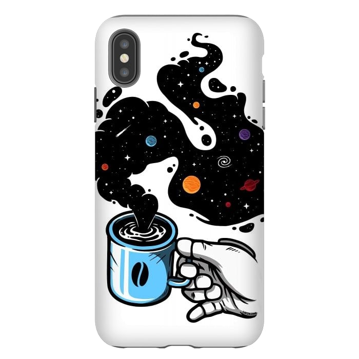 iPhone Xs Max StrongFit Space Coffee by LM2Kone