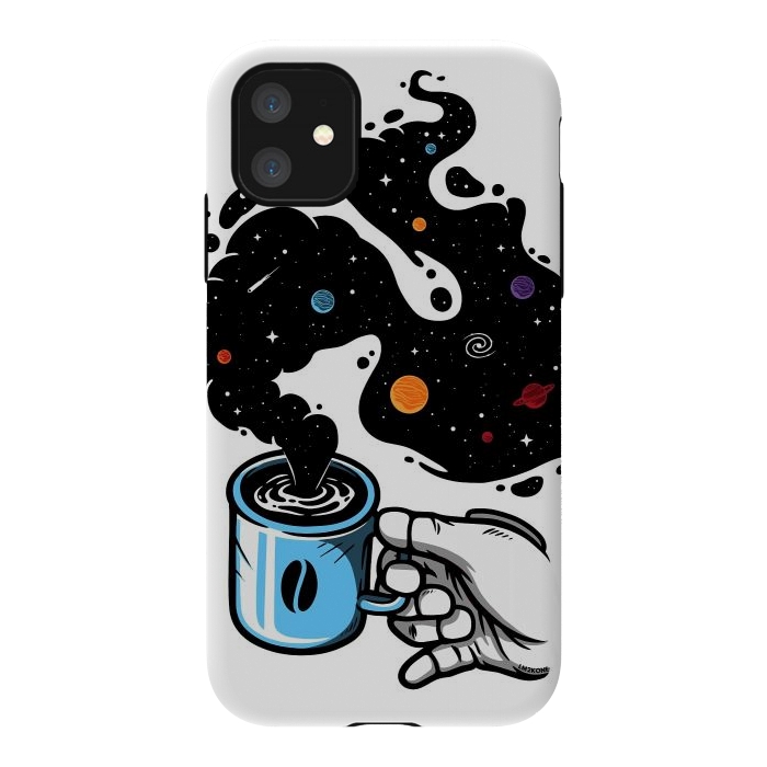 iPhone 11 StrongFit Space Coffee by LM2Kone