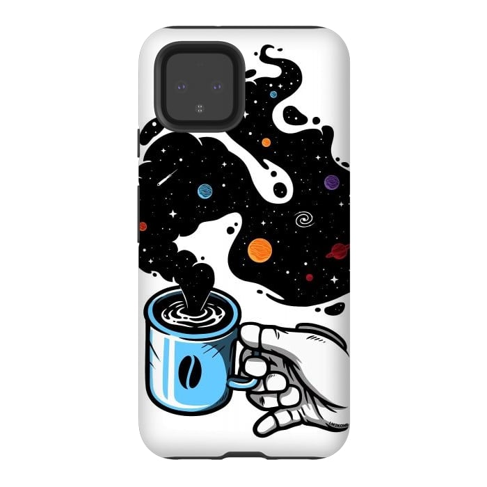 Pixel 4 StrongFit Space Coffee by LM2Kone