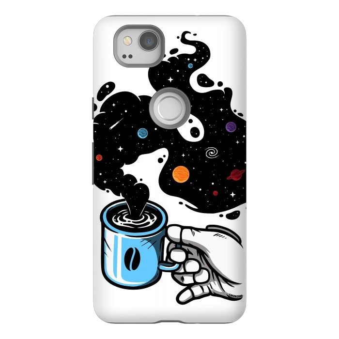 Pixel 2 StrongFit Space Coffee by LM2Kone