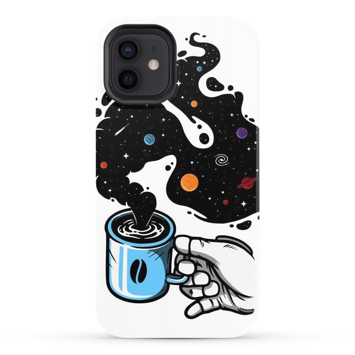 iPhone 12 StrongFit Space Coffee by LM2Kone