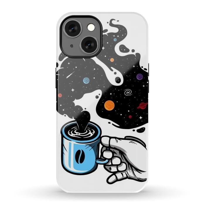 iPhone 13 StrongFit Space Coffee by LM2Kone