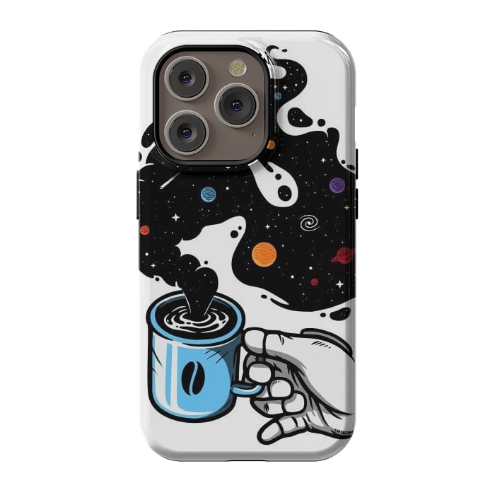 iPhone 14 Pro StrongFit Space Coffee by LM2Kone