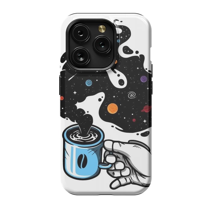 iPhone 15 Pro StrongFit Space Coffee by LM2Kone