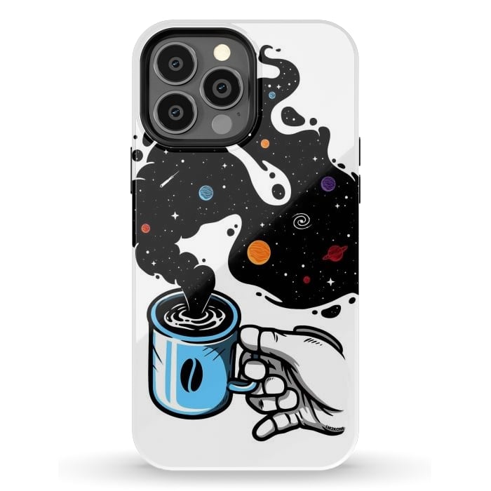 iPhone 13 Pro Max StrongFit Space Coffee by LM2Kone