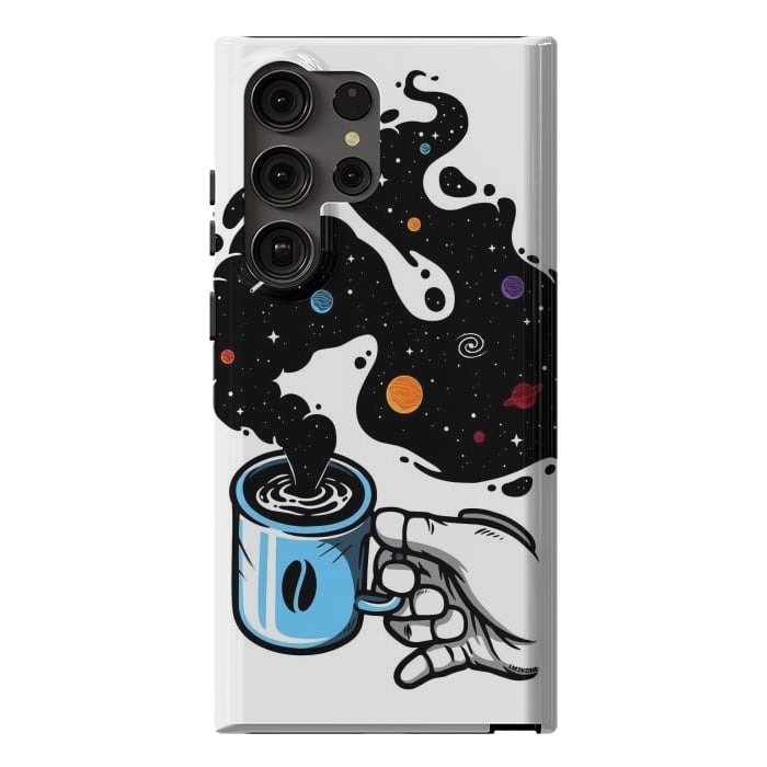 Galaxy S23 Ultra StrongFit Space Coffee by LM2Kone