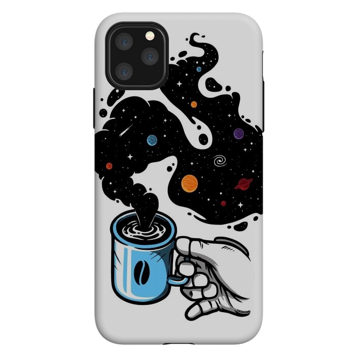 iPhone 11 Pro Max StrongFit Space Coffee by LM2Kone