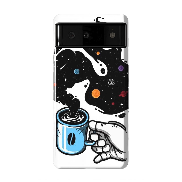 Pixel 6 StrongFit Space Coffee by LM2Kone