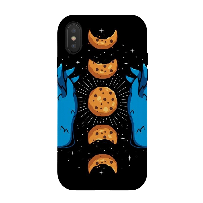 iPhone Xs / X StrongFit Cookie Moon Phases by LM2Kone