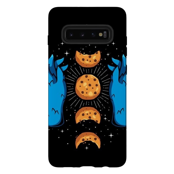 Galaxy S10 plus StrongFit Cookie Moon Phases by LM2Kone