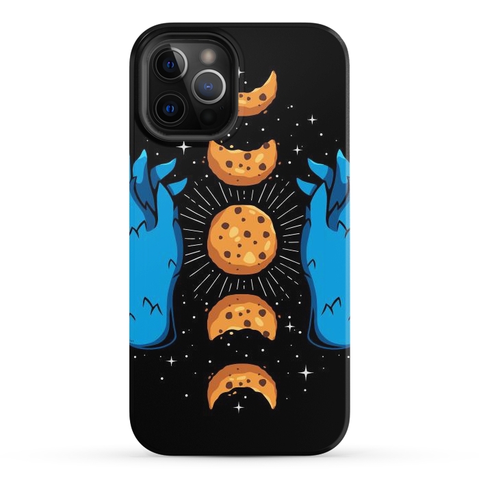 iPhone 12 Pro StrongFit Cookie Moon Phases by LM2Kone