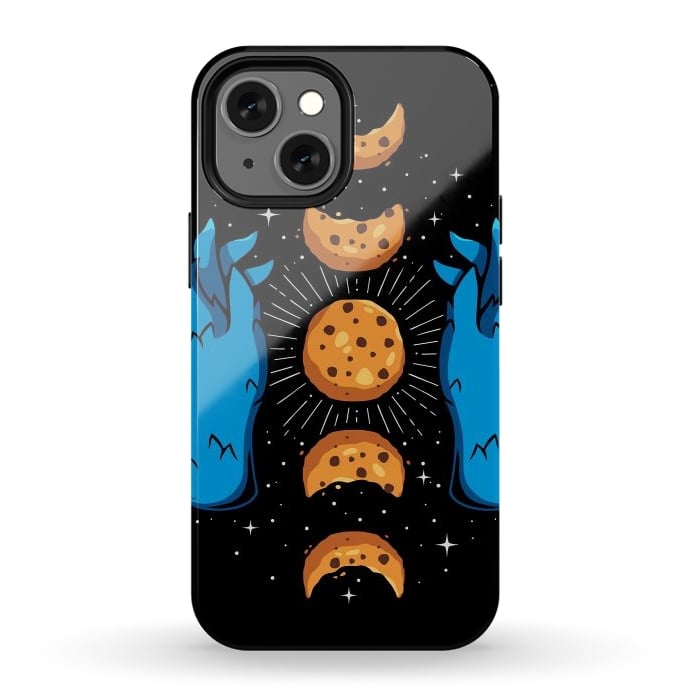 iPhone 13 mini StrongFit Cookie Moon Phases by LM2Kone