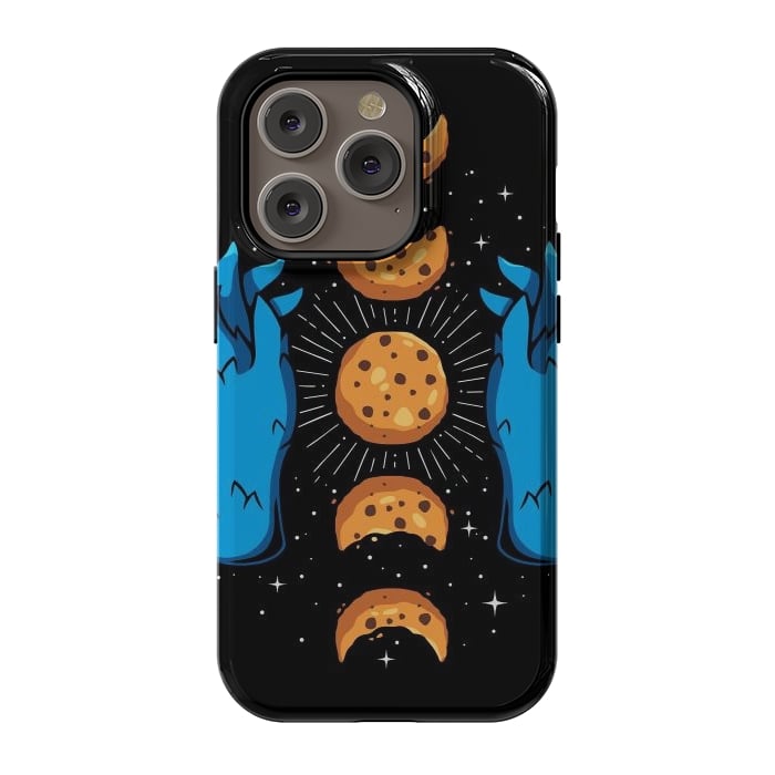 iPhone 14 Pro StrongFit Cookie Moon Phases by LM2Kone