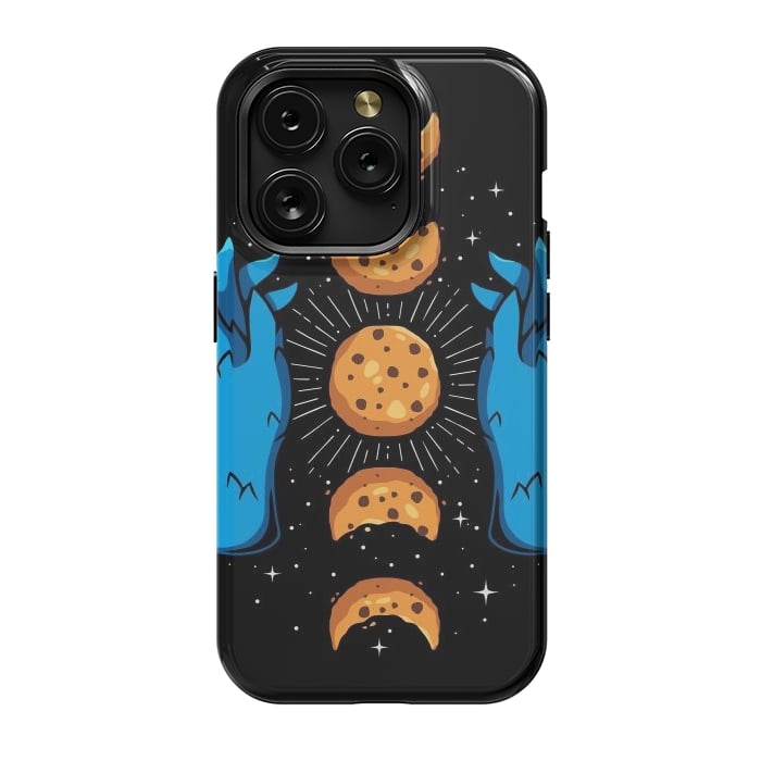 iPhone 15 Pro StrongFit Cookie Moon Phases by LM2Kone