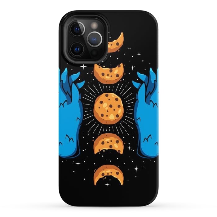 iPhone 12 Pro Max StrongFit Cookie Moon Phases by LM2Kone