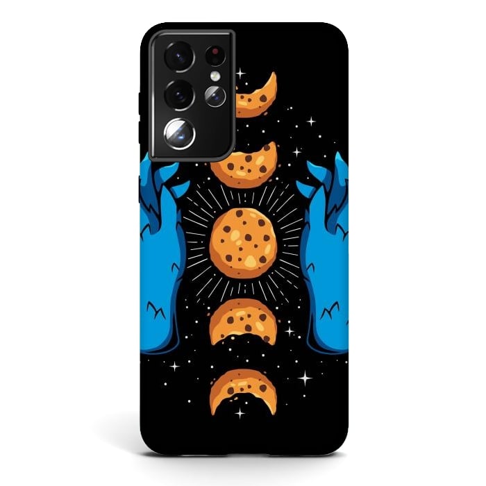 Galaxy S21 ultra StrongFit Cookie Moon Phases by LM2Kone