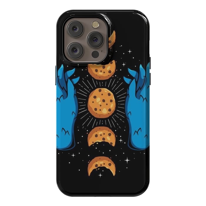 iPhone 14 Pro max StrongFit Cookie Moon Phases by LM2Kone