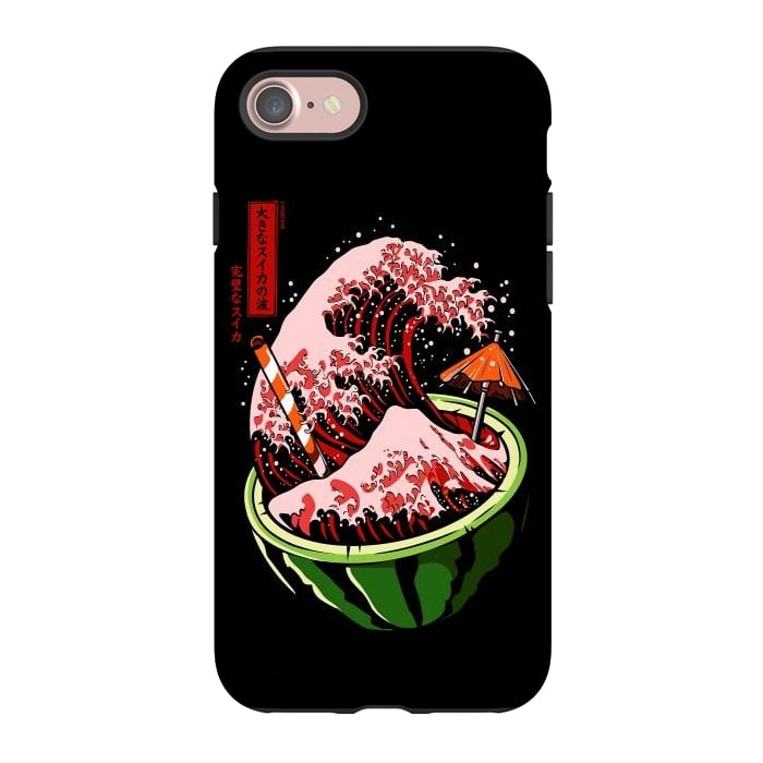 iPhone 7 StrongFit The Great Wave Of Watermelon by LM2Kone