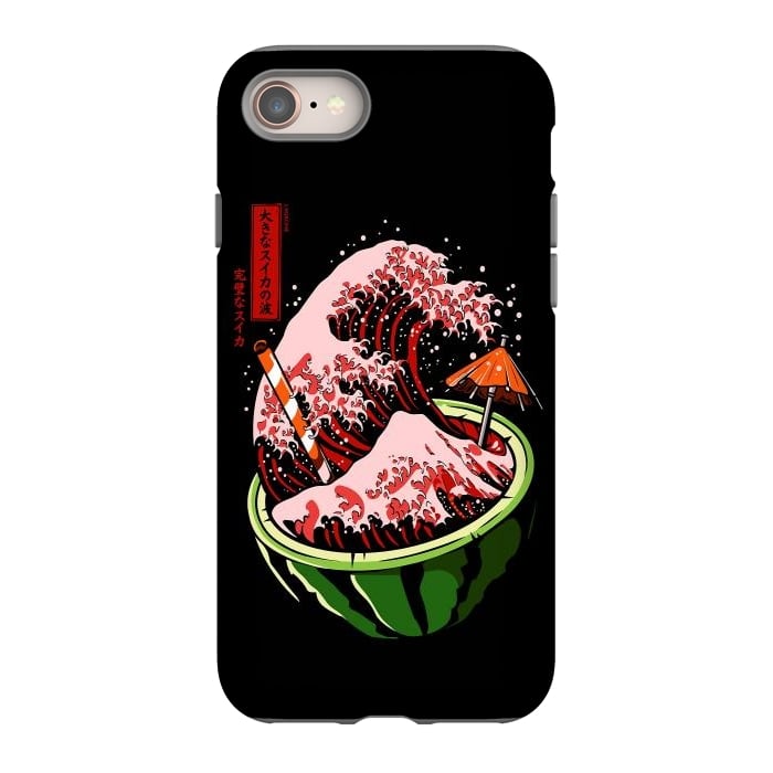 iPhone 8 StrongFit The Great Wave Of Watermelon by LM2Kone