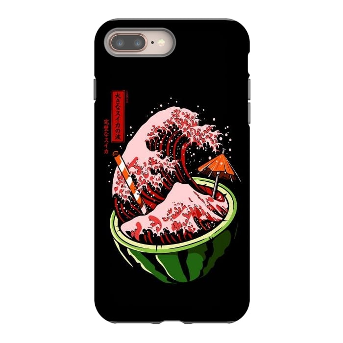 iPhone 8 plus StrongFit The Great Wave Of Watermelon by LM2Kone