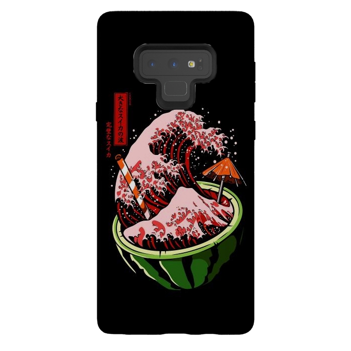 Galaxy Note 9 StrongFit The Great Wave Of Watermelon by LM2Kone