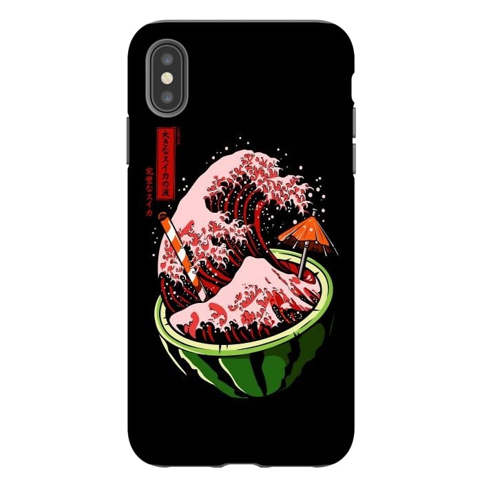 iPhone Xs Max StrongFit The Great Wave Of Watermelon by LM2Kone
