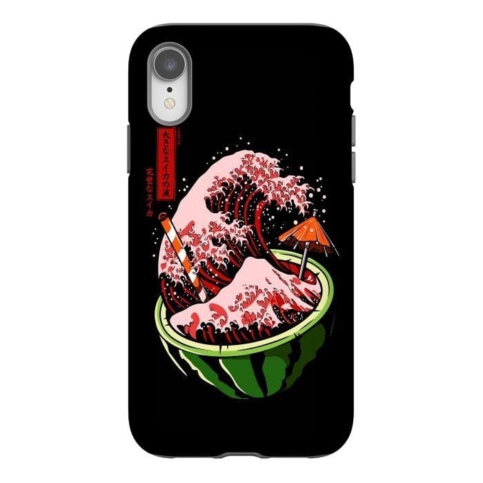 iPhone Xr StrongFit The Great Wave Of Watermelon by LM2Kone