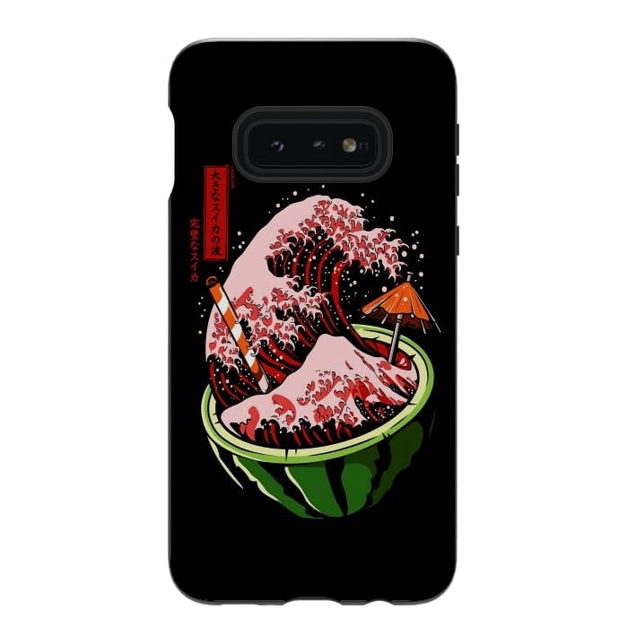 Galaxy S10e StrongFit The Great Wave Of Watermelon by LM2Kone