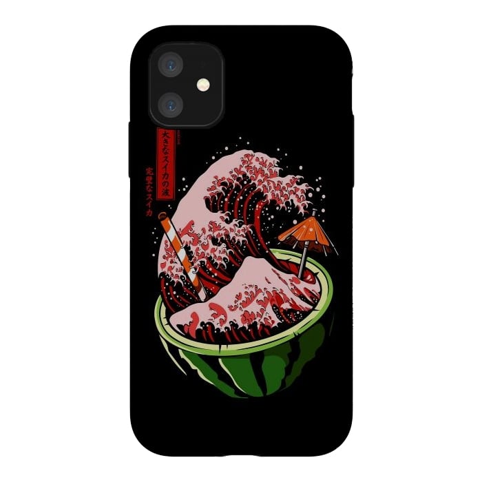 iPhone 11 StrongFit The Great Wave Of Watermelon by LM2Kone