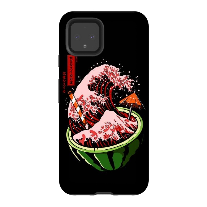 Pixel 4 StrongFit The Great Wave Of Watermelon by LM2Kone