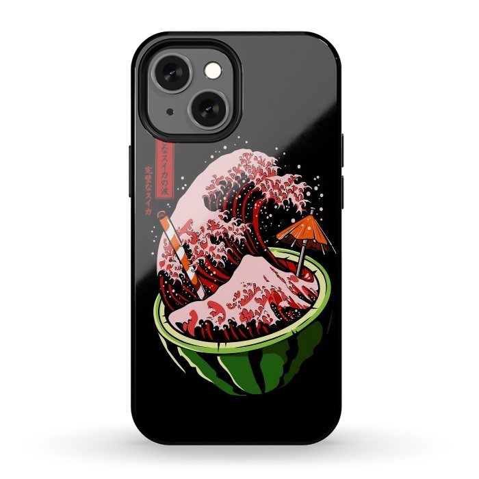 iPhone 12 mini StrongFit The Great Wave Of Watermelon by LM2Kone
