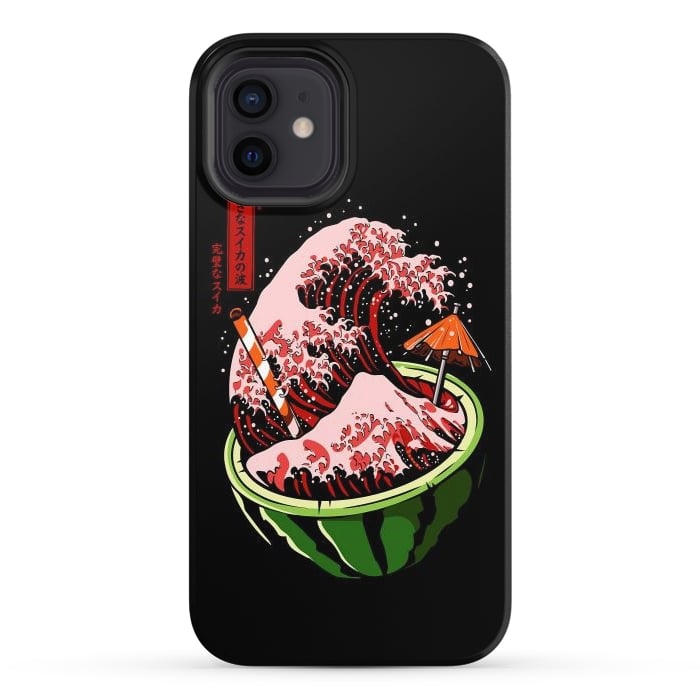 iPhone 12 StrongFit The Great Wave Of Watermelon by LM2Kone