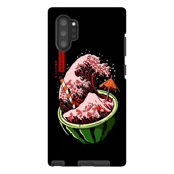 Galaxy Note 10 plus StrongFit The Great Wave Of Watermelon by LM2Kone