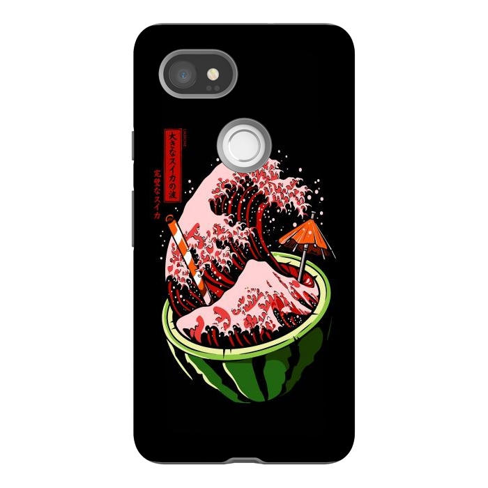 Pixel 2XL StrongFit The Great Wave Of Watermelon by LM2Kone